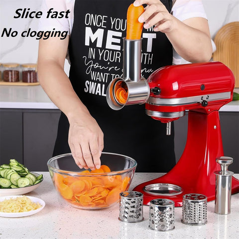 KINGEAGLE cheese-grater function expands your KitchenAid to shred cheese quickly