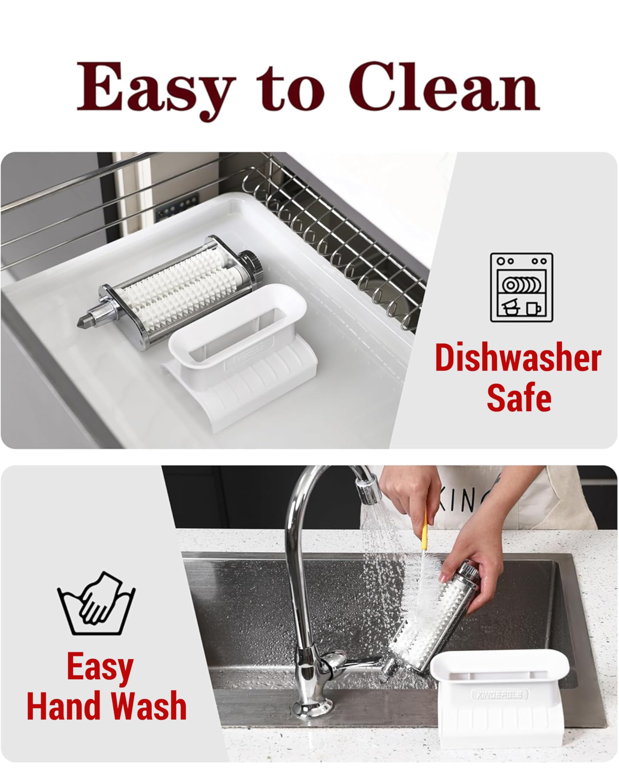 KINGEAGLE dishwasher-safe design indicates easy cleanup