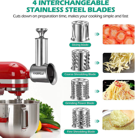 KINGEAGLE dishwasher-safe stainless steel parts streamline cleaning after cooking prep