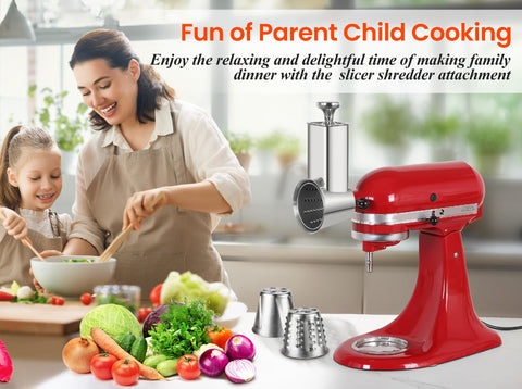 KINGEAGLE efficient prep for cabbage, cheese, and veggies with KitchenAid compatibility.