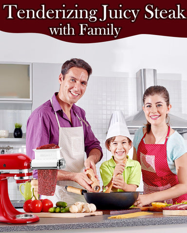 KINGEAGLE attachment side view highlights mixer compatibility for home cooks