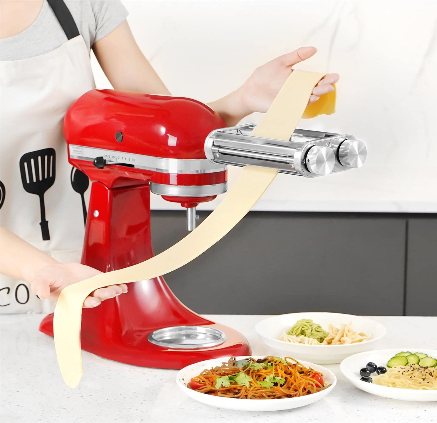 Kingeagle pasta maker attachment all-metal construction for durability