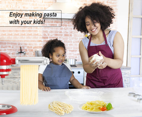 Kingeagle pasta maker attachment fits KitchenAid mixers for easy setup