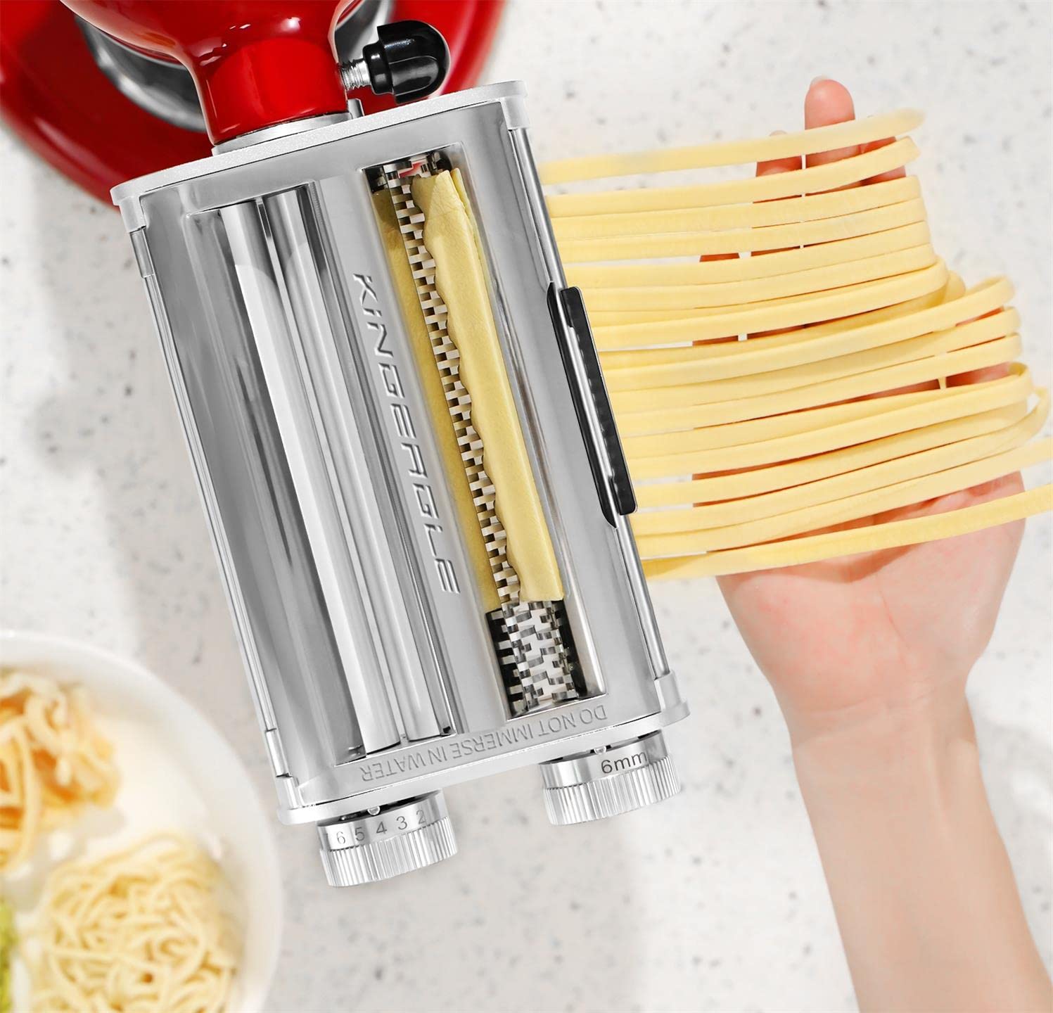 Kingeagle pasta maker attachment lightweight design for easy handling