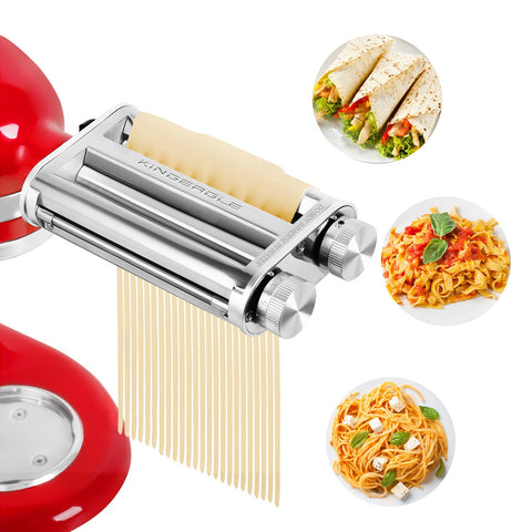 Kingeagle pasta maker attachment roller slicing smooth dough for sheets