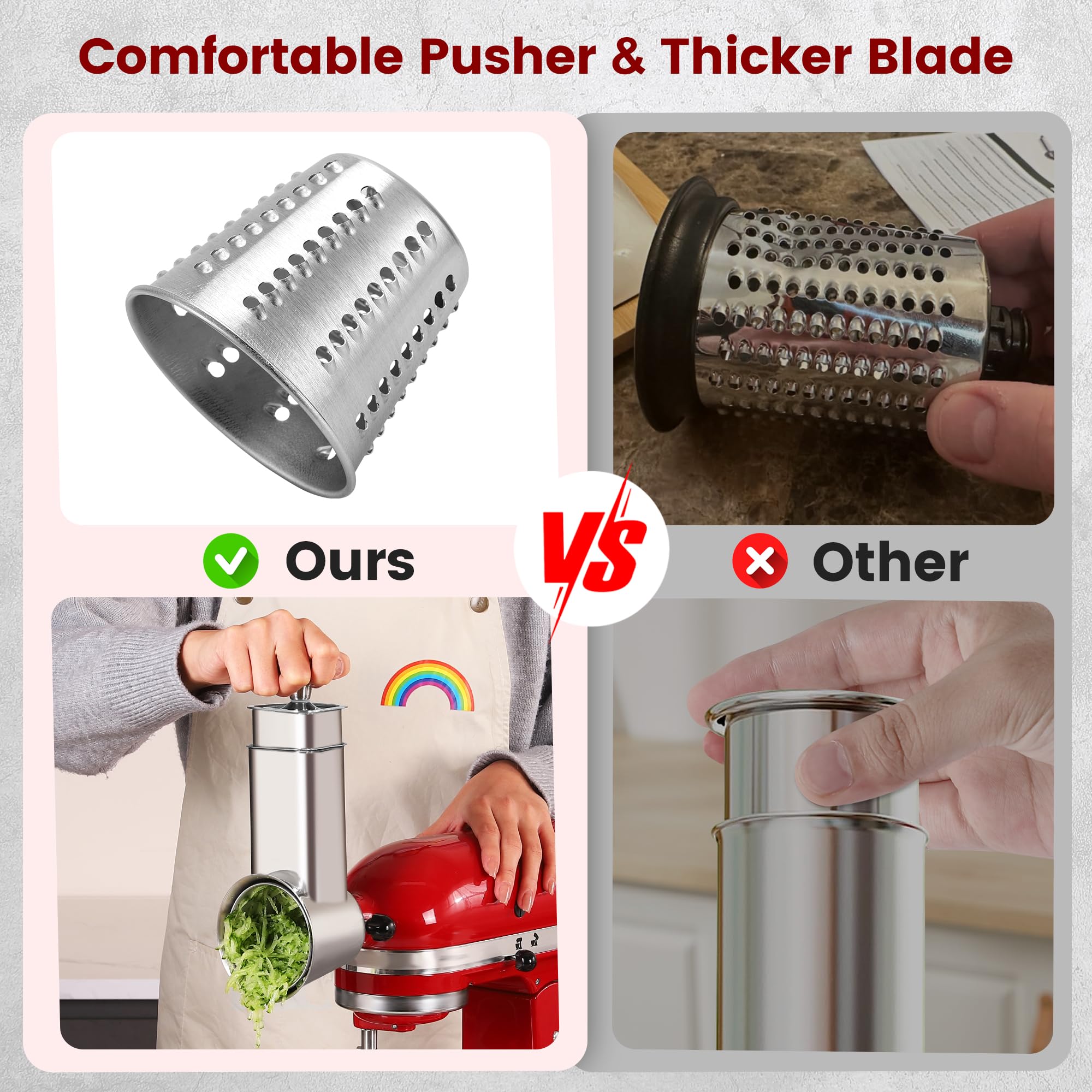 KINGEAGLE universal fit attaches securely to most stand mixers.