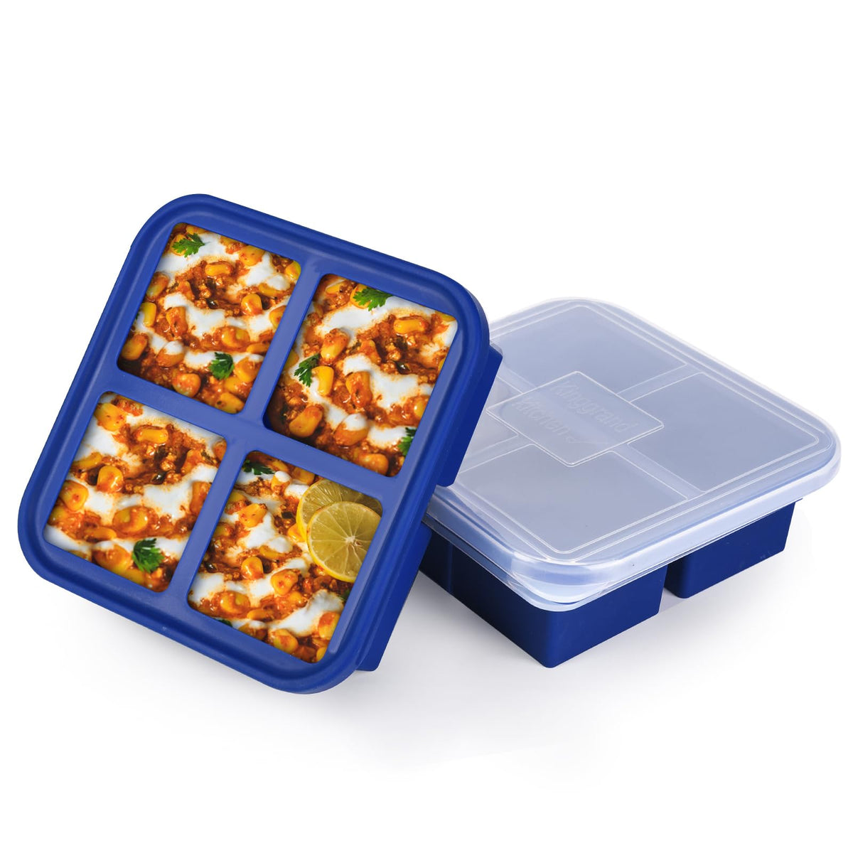 Kinggrand Kitchen 1-Cup Freezer Mold: two-pack enables eight portions.