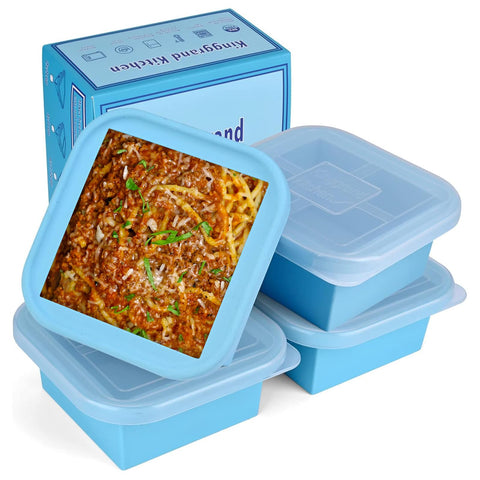 Kinggrand Kitchen 2-cup freezer tray with lid for easy portioning and quick reheats.