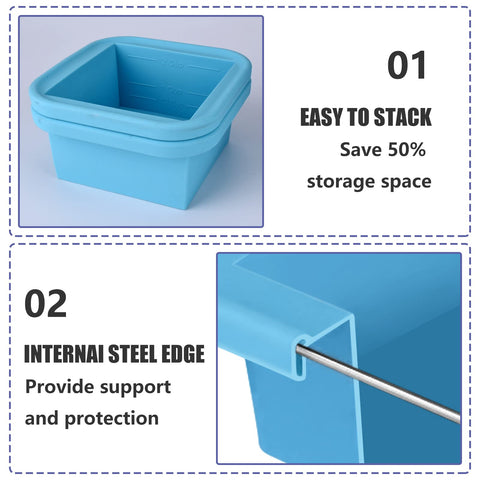 Kinggrand Kitchen 4-pack freezer trays with lids keep bulk batches organized and stackable.