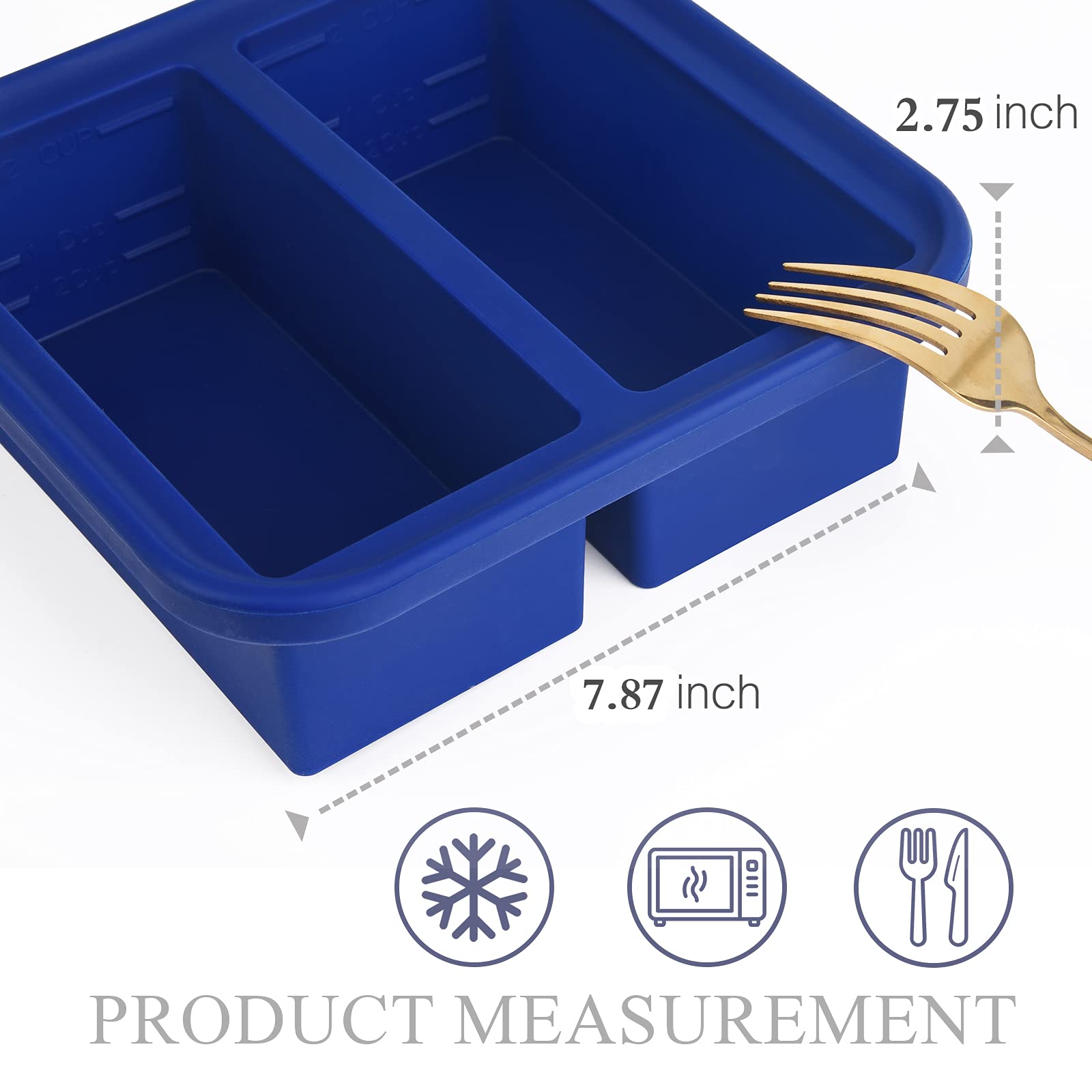 Kinggrand Kitchen easy-release silicone freezer tray ready for quick portioning.
