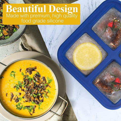 Kinggrand Kitchen 1-Cup portions with four fill lines for precise measuring.
