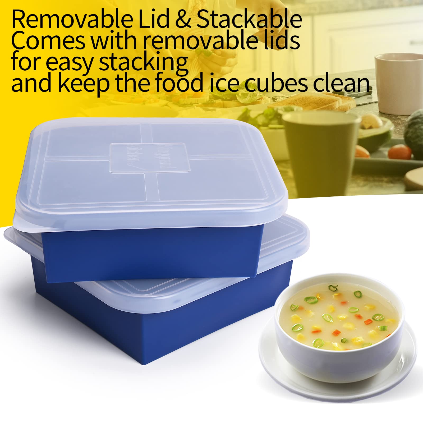Kinggrand Kitchen versatile soup cubes for meal prep and quick meals.