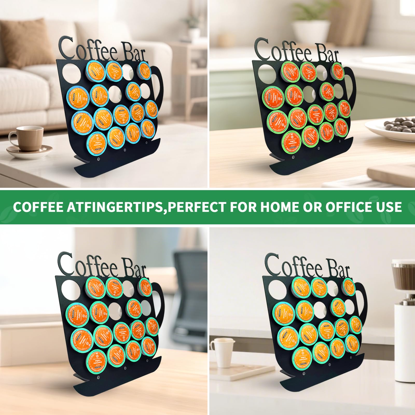 KingLive K Cups Holder stable base prevents tipping during use.
