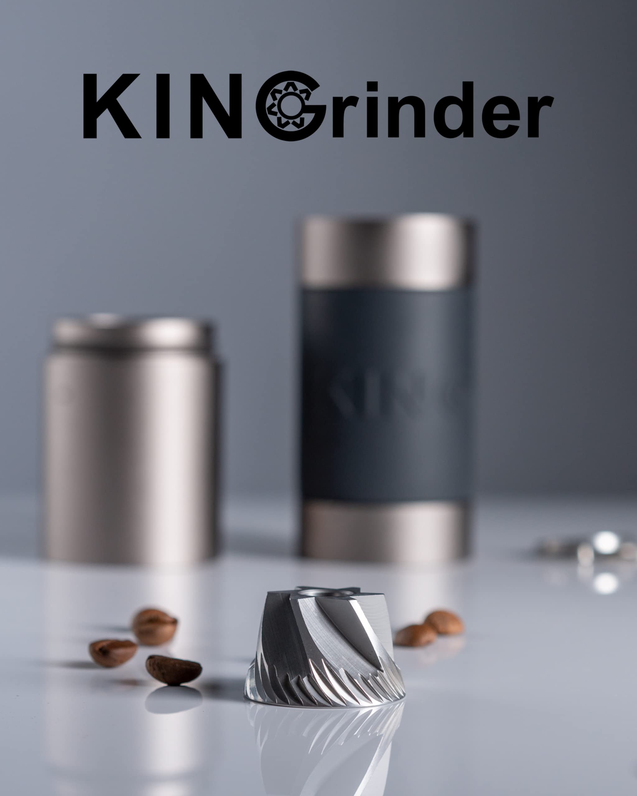KINGrinder K2 hopper holds 20-25g for multiple cups without refilling.