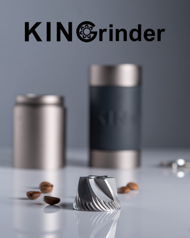 KINGrinder K2 hopper holds 20-25g for multiple cups without refilling.