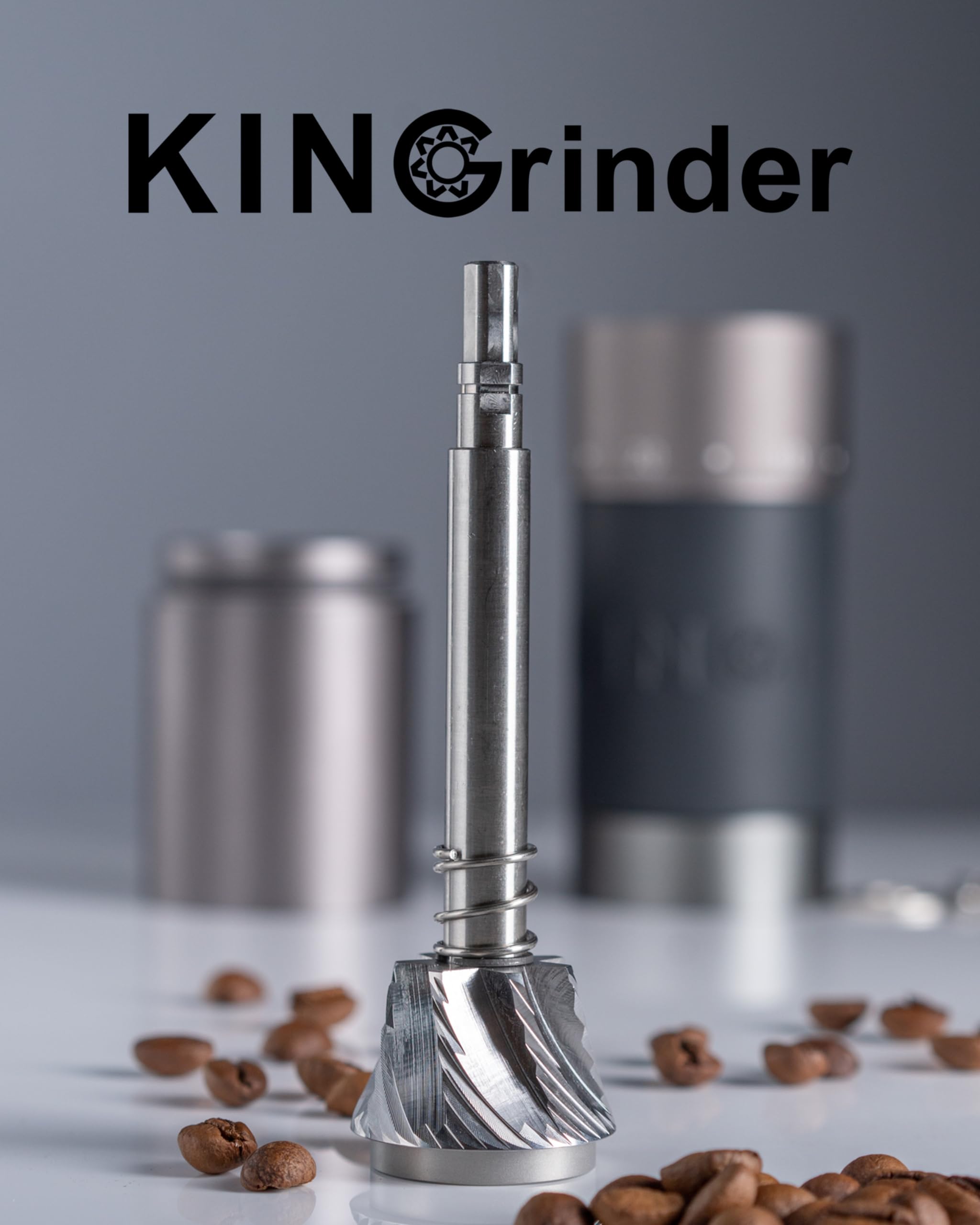 KINGrinder K6 dual-bearing system enables smoother, more durable grinding.