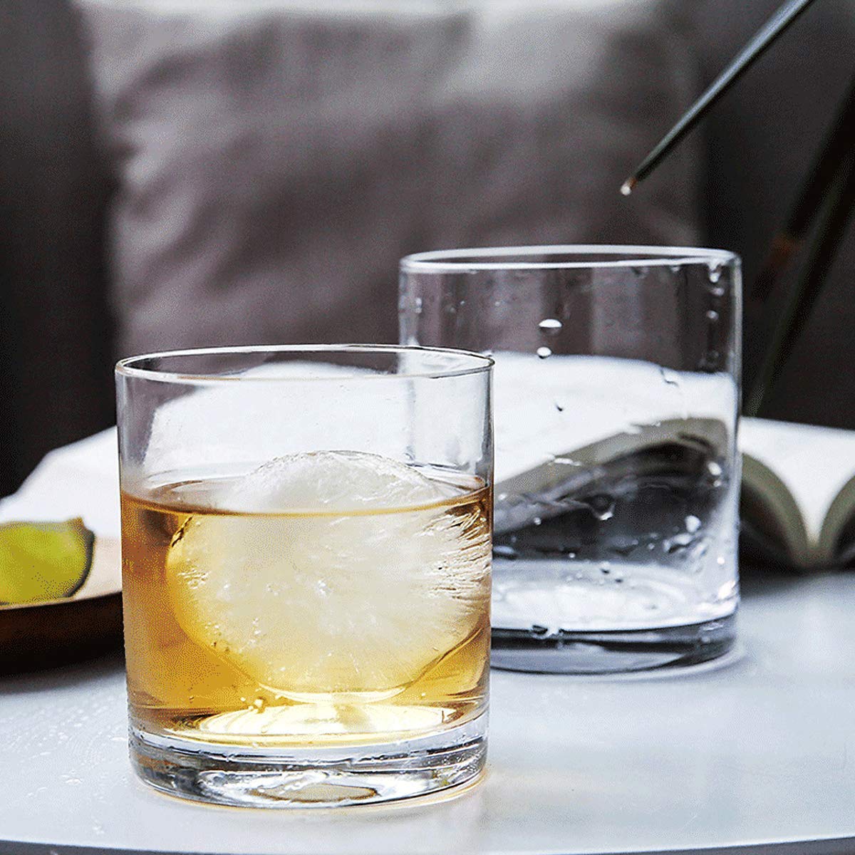 Kingrol 10oz capacity fits standard whiskey stones for keep-cold enjoyment.