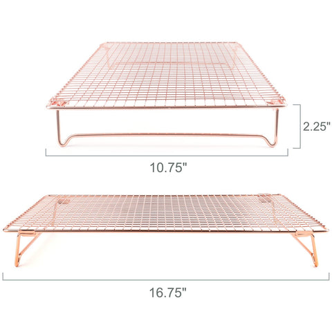 Kingrol stainless steel grid rack close-up showing rust-resistant finish