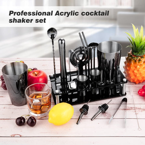 Kingrow bar tools include ice tongs, muddler, and strainer for smooth mixes.