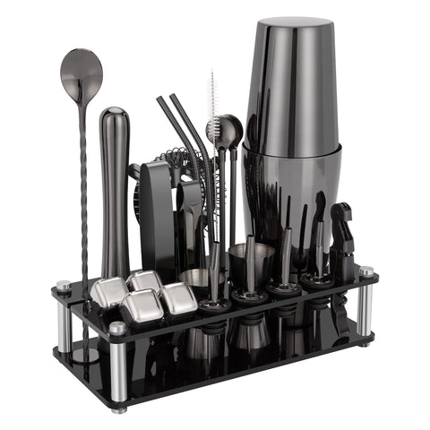 Kingrow cocktail shaker set with Boston tins for professional home mixing.