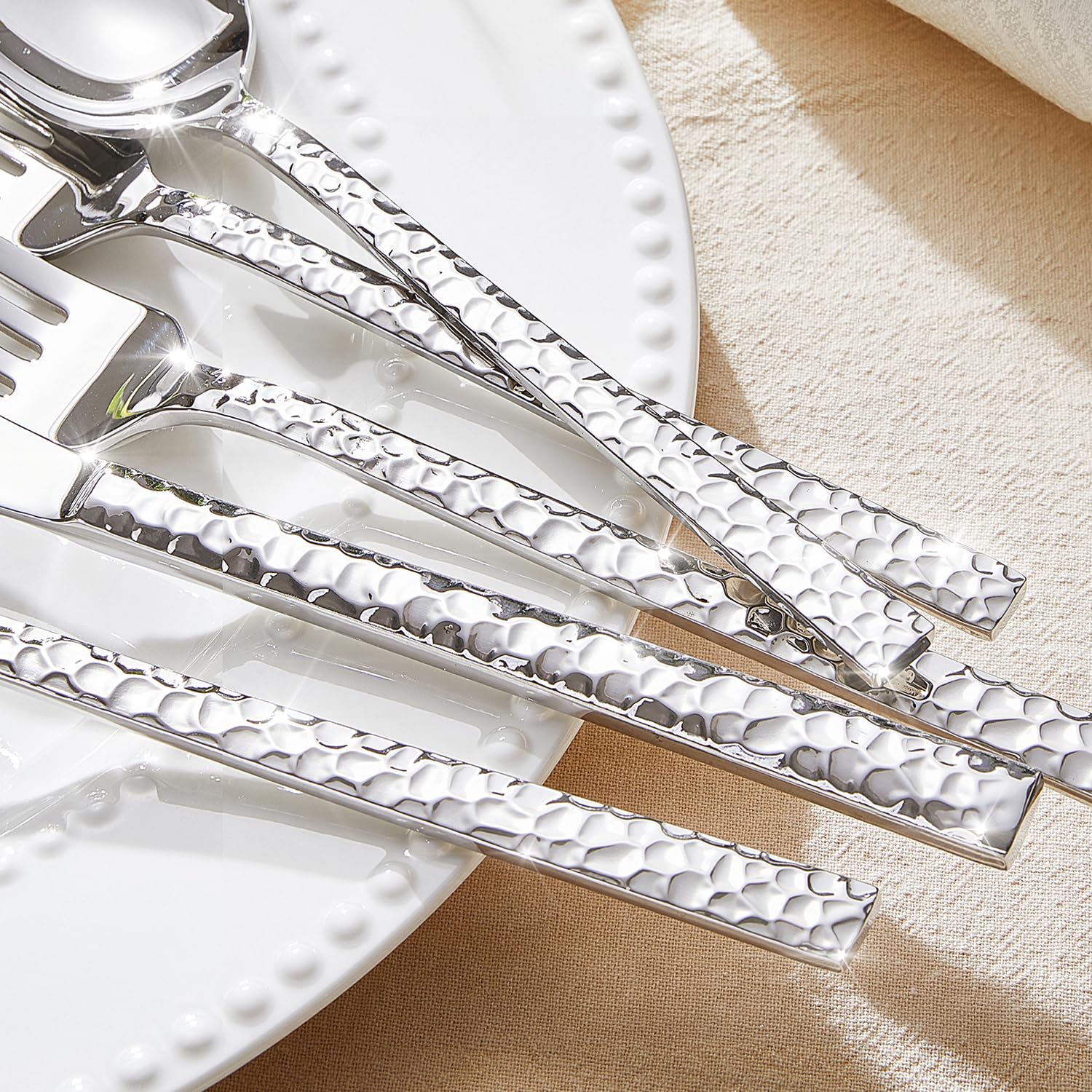 Kingstone 24pc dinner spoons with balanced weight for soups and desserts