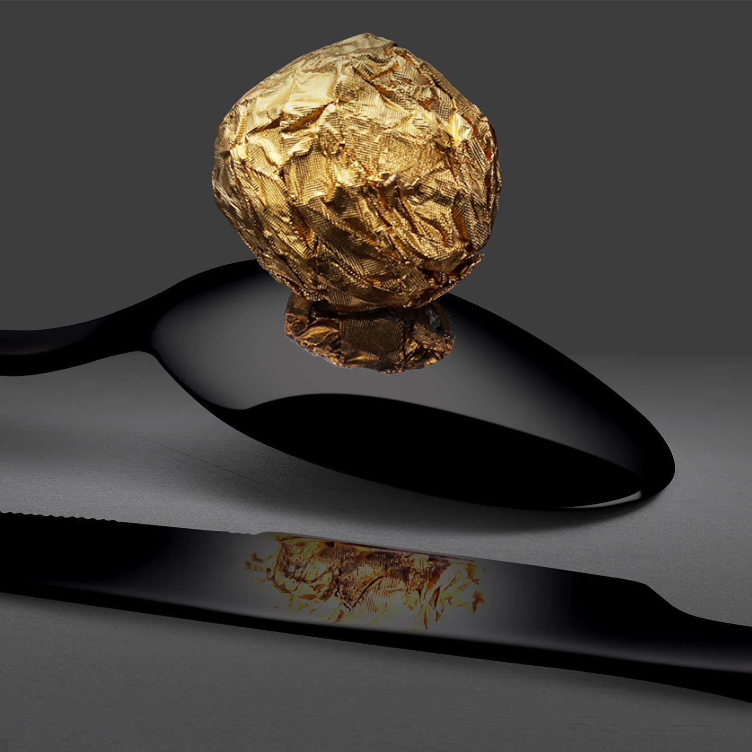 KINGSTONE black silverware in daily dining setup for everyday meals