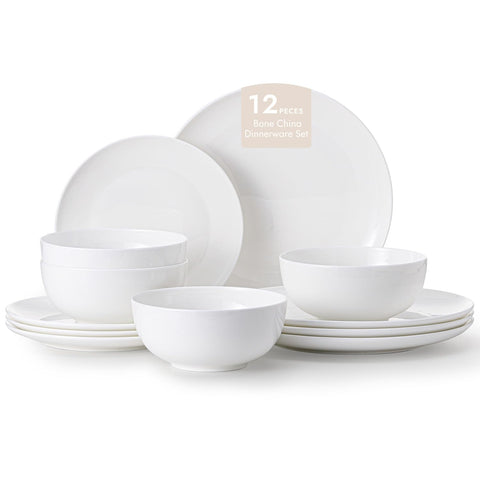 KINGSTONE bone china dinnerware on table with elegant ivory tone for everyday dining