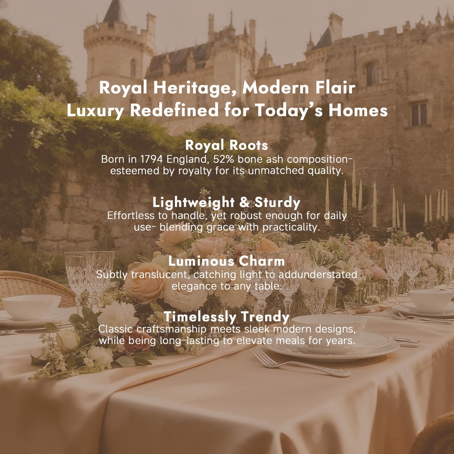 KINGSTONE salad plates with smooth curves ready for meals