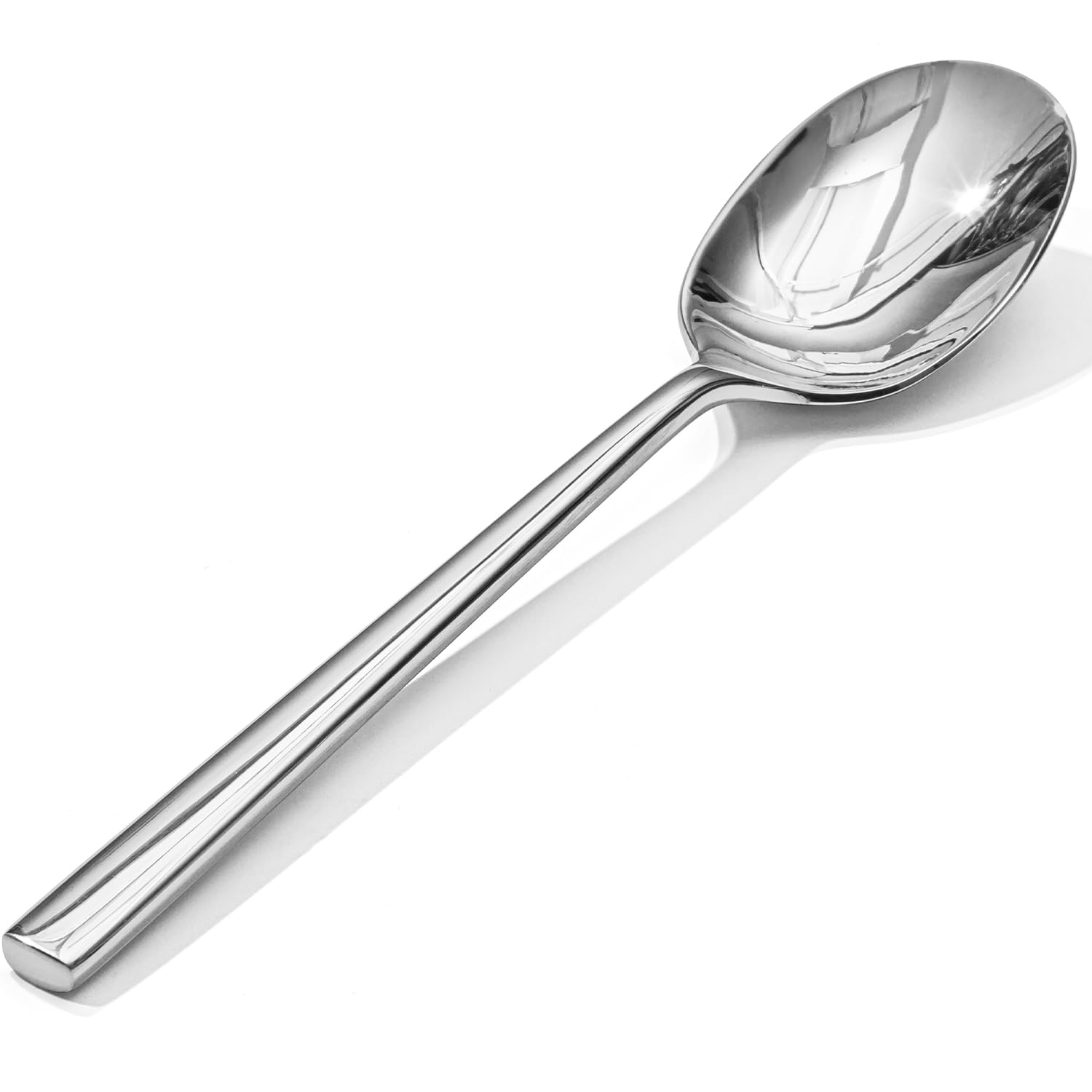 KINGSTONE dinner spoon set with a glossy mirror finish, ideal for generous portions at meals.