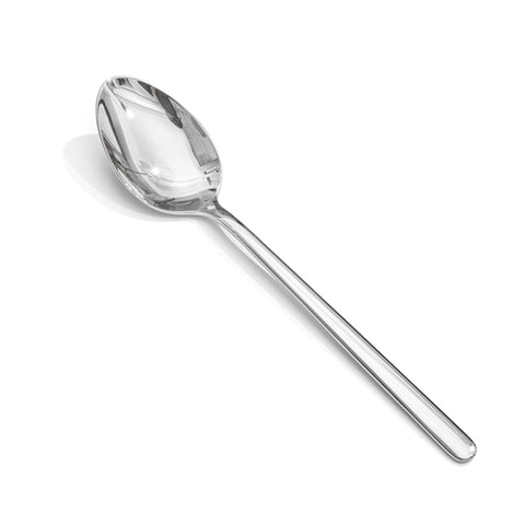 KingStone 12-piece 8-inch dinner spoons with mirror shine for elegant table settings.