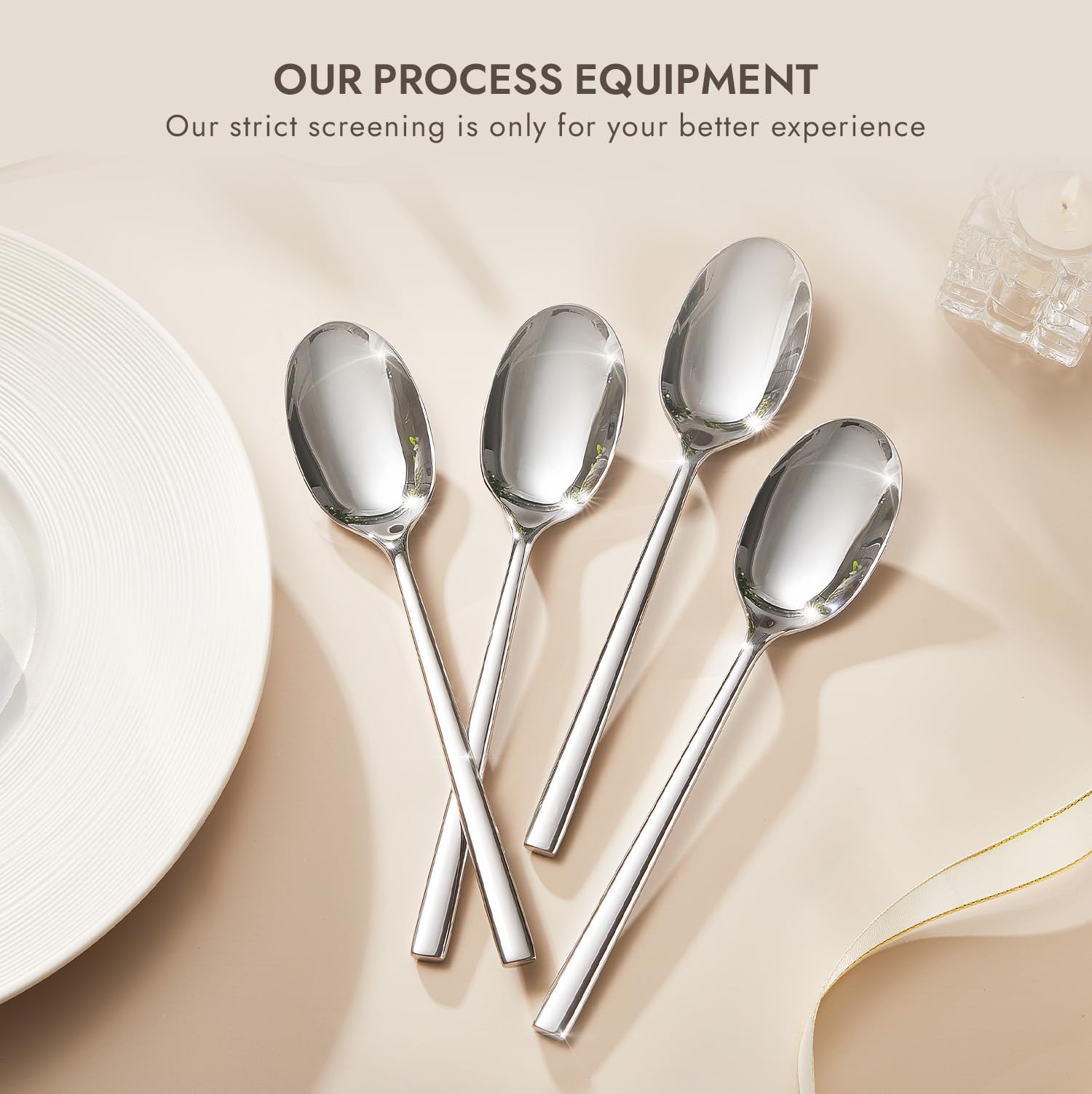 KINGSTONE dishwasher-safe spoons simplify cleanup after meals and events.