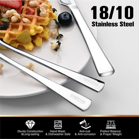 KINGSTONE dishwasher-safe cutlery for quick, easy cleanup after gatherings.