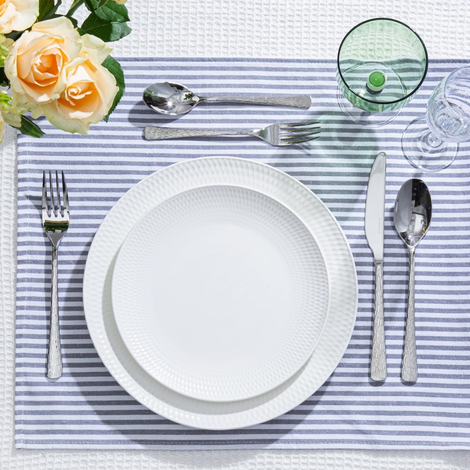 Kingstone dishwasher-safe silverware simplifies cleanup while preserving finish