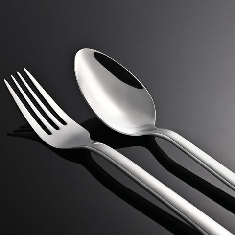 KingSTONE elegant modern-design silverware complements existing cutlery for everyday meals.