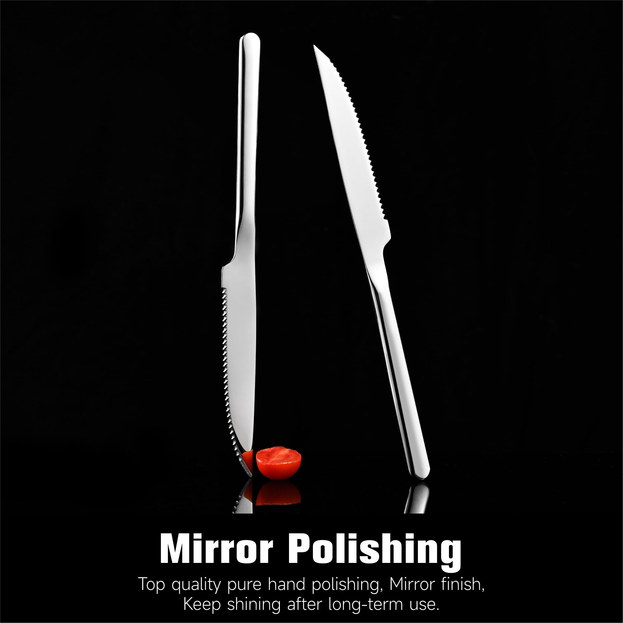 Kingstone ergonomic handle provides comfortable grip during meals.