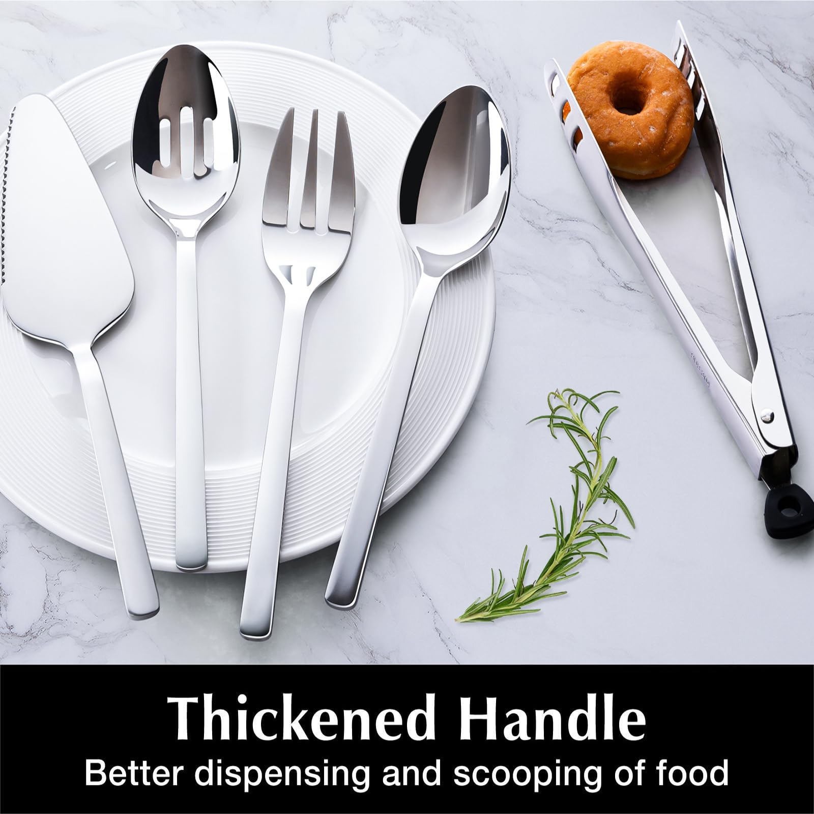 Kingstone modern design flatware complements any table setting