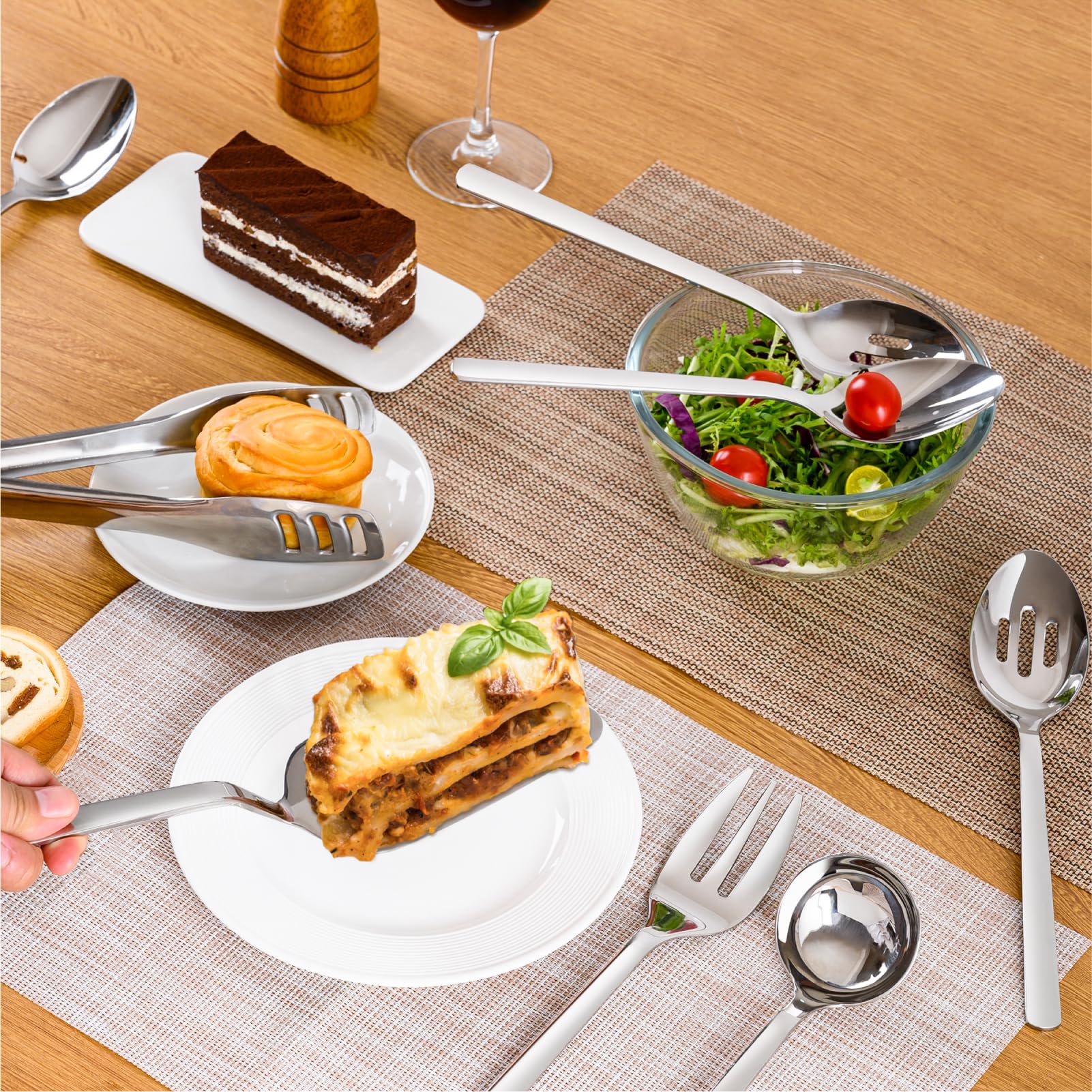 KINGSTONE serving utensils set displayed for elegant hosting
