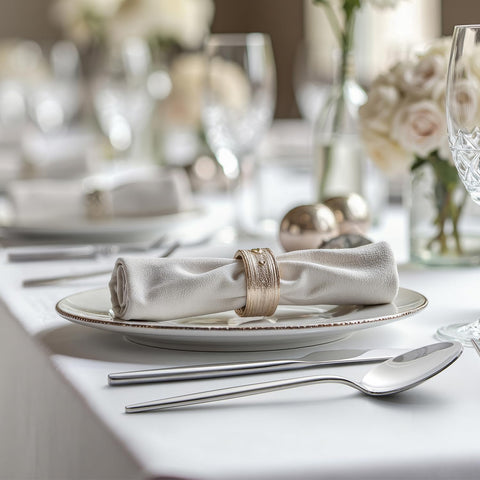 KINGSTONE mirror-polished finish enhances table presentation and easy cleaning.