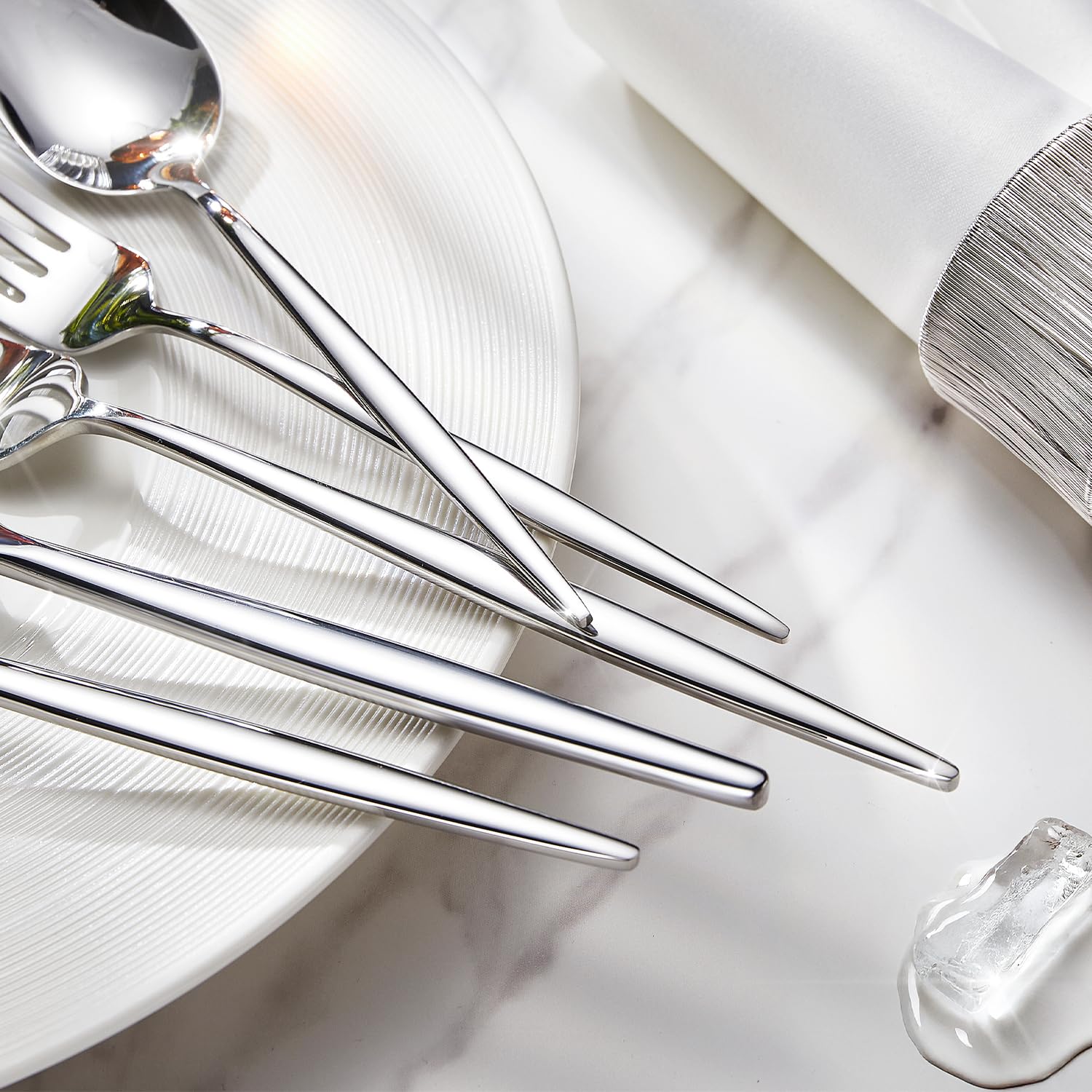 KINGSTONE salad forks 12-piece set with balanced weight and elegant design.