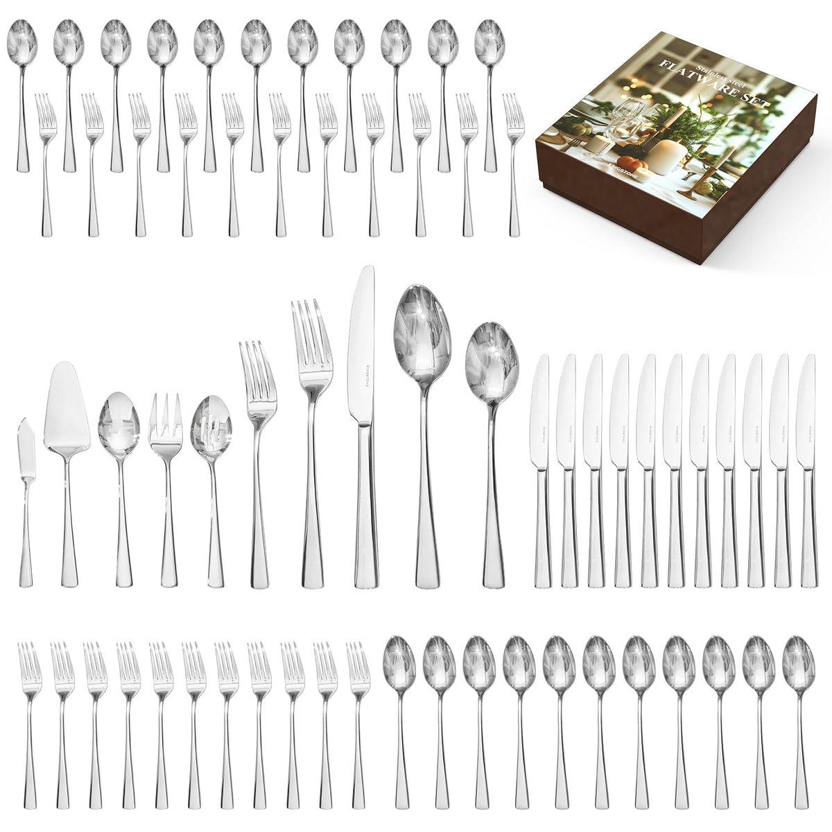 Kingstone dinner knives for durable daily use with rust resistance