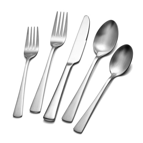 Kingstone 40-piece set in 18/10 stainless steel for durable dining.