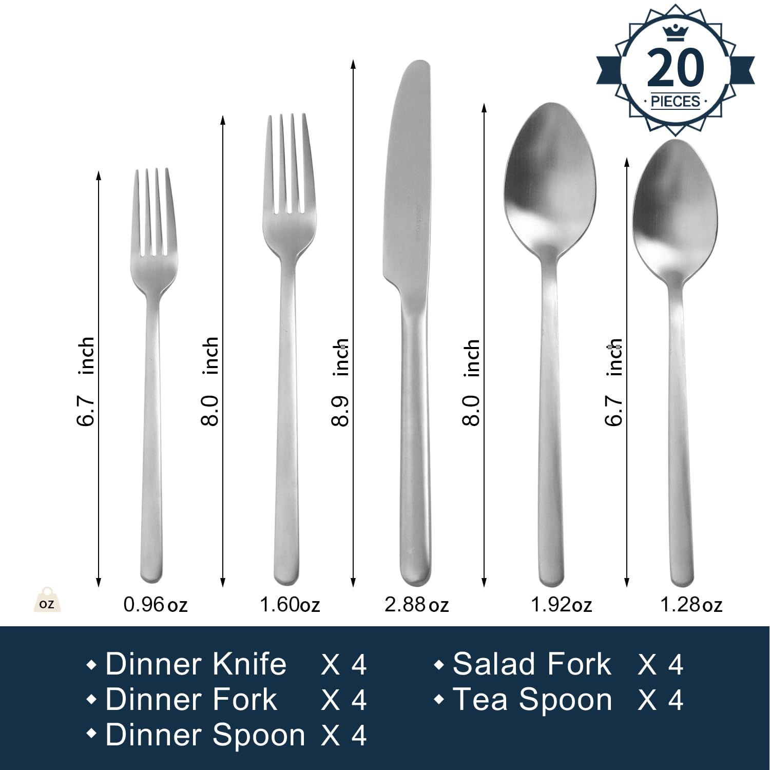 KingStone dinner fork with balanced grip for comfortable all day use