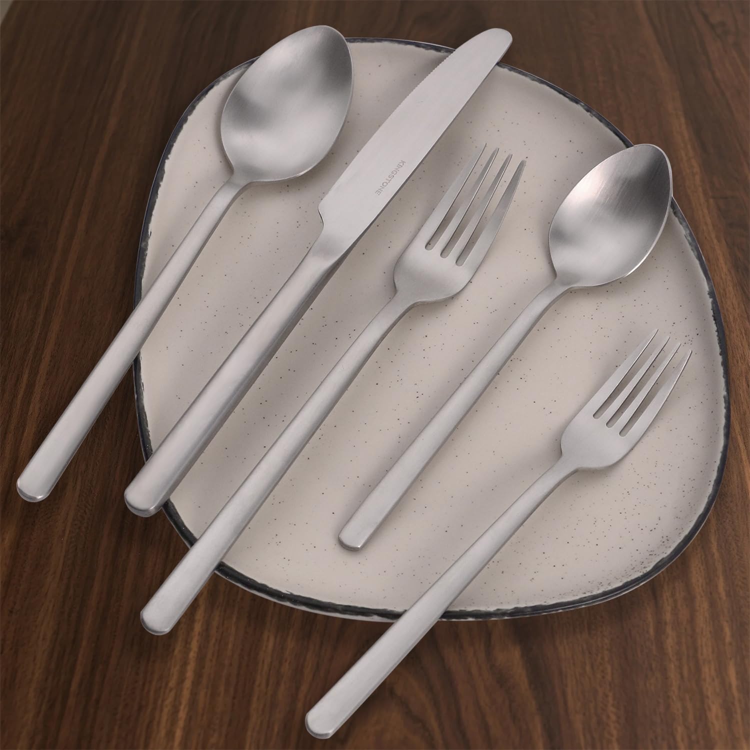 KingStone flatware with mirror polish enhances table presentation