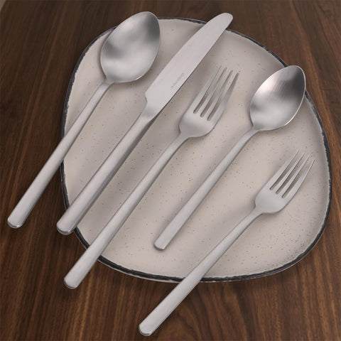 KingStone flatware with mirror polish enhances table presentation