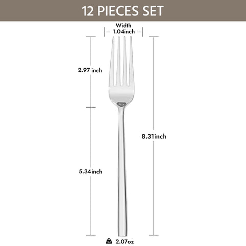 Kingstone silverware set close-up showing mirror finish and refined detailing.