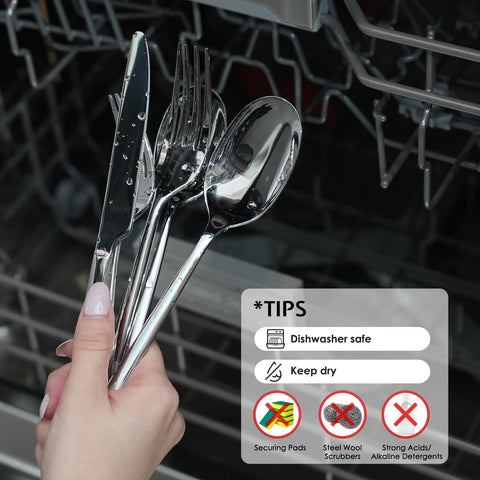 Kingstone dishwasher-safe design speeds cleanup after meals.