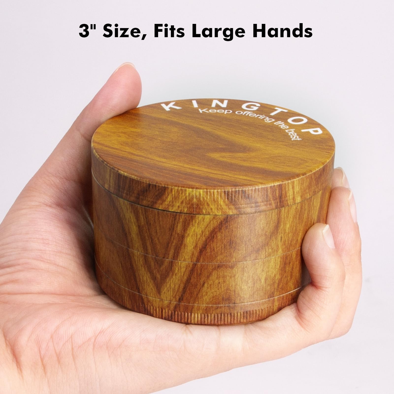 KINGTOP ergonomic 3 inch size provides comfortable grip during grinding