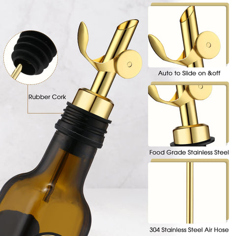Kinlop stainless steel spouts are durable and dishwasher-safe for busy kitchens.