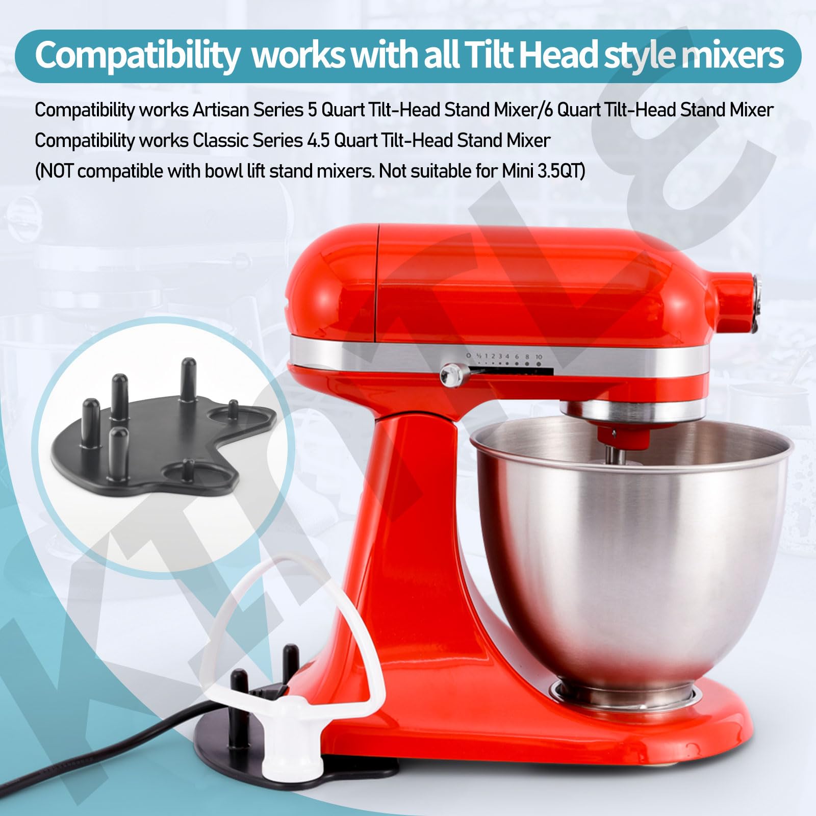 KINTLE rubber feet closeup emphasizes stability and scratch-free placement