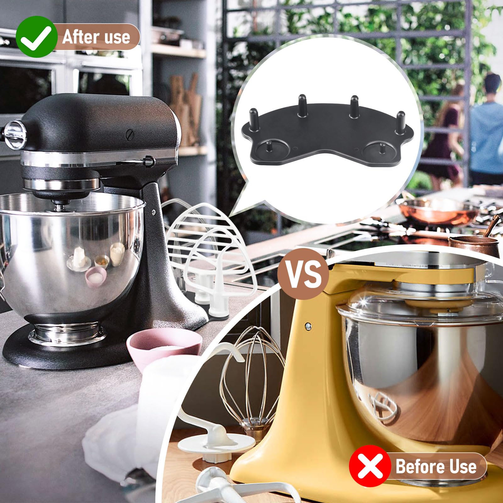 KINTLE base with attachments on back highlights space-saving organization